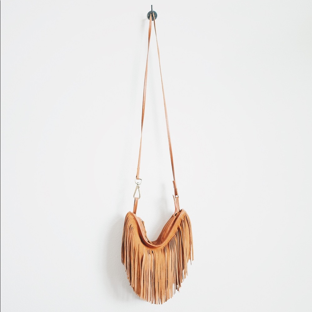 ✨HOST PICK✨ Free People Suede Fringe Crossbody Bag